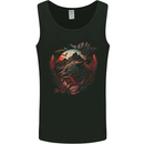 An Evil Night Wolf and Moon Mens Vest Tank Top Black