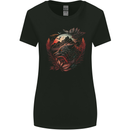 An Evil Night Wolf and Moon Womens Wider Cut T-Shirt Black