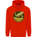 An Iguana Lizard Childrens Kids Hoodie Bright Red