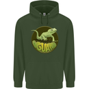 An Iguana Lizard Childrens Kids Hoodie Forest Green