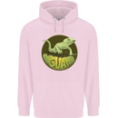 An Iguana Lizard Childrens Kids Hoodie Light Pink