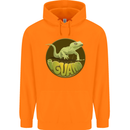An Iguana Lizard Childrens Kids Hoodie Orange