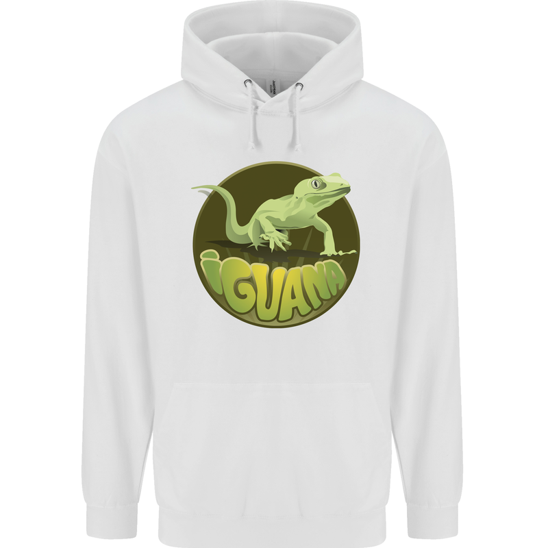 An Iguana Lizard Childrens Kids Hoodie White