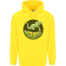 An Iguana Lizard Childrens Kids Hoodie Yellow