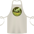 An Iguana Lizard Cotton Apron 100% Organic Natural