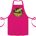 An Iguana Lizard Cotton Apron 100% Organic Pink