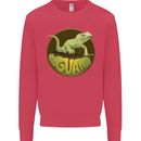 An Iguana Lizard Kids Sweatshirt Jumper Heliconia