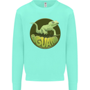 An Iguana Lizard Kids Sweatshirt Jumper Peppermint
