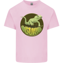 An Iguana Lizard Kids T-Shirt Childrens Light Pink