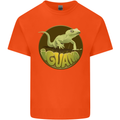 An Iguana Lizard Kids T-Shirt Childrens Orange
