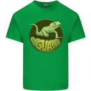 An Iguana Lizard Mens Cotton T-Shirt Tee Top Irish Green