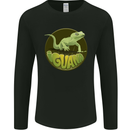 An Iguana Lizard Mens Long Sleeve T-Shirt Black