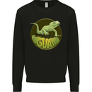 An Iguana Lizard Mens Sweatshirt Jumper Black