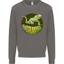 An Iguana Lizard Mens Sweatshirt Jumper Charcoal