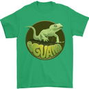 An Iguana Lizard Mens T-Shirt 100% Cotton Irish Green