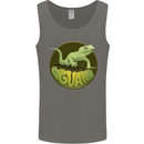 An Iguana Lizard Mens Vest Tank Top Charcoal