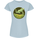 An Iguana Lizard Womens Petite Cut T-Shirt Light Blue