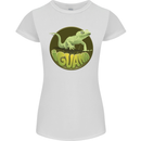 An Iguana Lizard Womens Petite Cut T-Shirt White