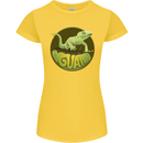 An Iguana Lizard Womens Petite Cut T-Shirt Yellow