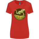 An Iguana Lizard Womens Wider Cut T-Shirt Red