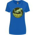 An Iguana Lizard Womens Wider Cut T-Shirt Royal Blue