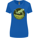 An Iguana Lizard Womens Wider Cut T-Shirt Royal Blue