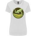 An Iguana Lizard Womens Wider Cut T-Shirt White