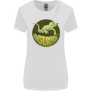 An Iguana Lizard Womens Wider Cut T-Shirt White
