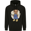 An Infant Highland Cow Cattle Bull Childrens Kids Hoodie Black