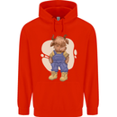 An Infant Highland Cow Cattle Bull Childrens Kids Hoodie Bright Red