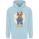 An Infant Highland Cow Cattle Bull Childrens Kids Hoodie Light Blue
