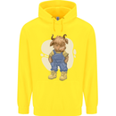 An Infant Highland Cow Cattle Bull Childrens Kids Hoodie Yellow