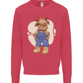 An Infant Highland Cow Cattle Bull Kids Sweatshirt Jumper Heliconia