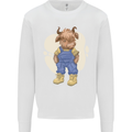 An Infant Highland Cow Cattle Bull Kids Sweatshirt Jumper White
