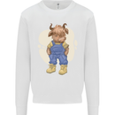 An Infant Highland Cow Cattle Bull Kids Sweatshirt Jumper White