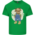 An Infant Highland Cow Cattle Bull Kids T-Shirt Childrens Irish Green