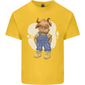 An Infant Highland Cow Cattle Bull Kids T-Shirt Childrens Yellow