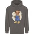 An Infant Highland Cow Cattle Bull Mens 80% Cotton Hoodie Charcoal