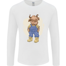 An Infant Highland Cow Cattle Bull Mens Long Sleeve T-Shirt White