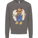 An Infant Highland Cow Cattle Bull Mens Sweatshirt Jumper Charcoal