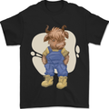 An Infant Highland Cow Cattle Bull Mens T-Shirt 100% Cotton Black