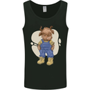 An Infant Highland Cow Cattle Bull Mens Vest Tank Top Black