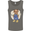 An Infant Highland Cow Cattle Bull Mens Vest Tank Top Charcoal