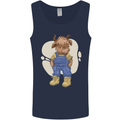 An Infant Highland Cow Cattle Bull Mens Vest Tank Top Navy Blue