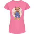 An Infant Highland Cow Cattle Bull Womens Petite Cut T-Shirt Azalea