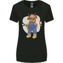 An Infant Highland Cow Cattle Bull Womens Wider Cut T-Shirt Black