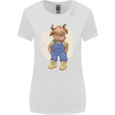 An Infant Highland Cow Cattle Bull Womens Wider Cut T-Shirt White