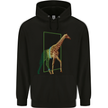An Obscure Giraffe Design Childrens Kids Hoodie Black