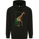 An Obscure Giraffe Design Childrens Kids Hoodie Black