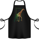 An Obscure Giraffe Design Cotton Apron 100% Organic Black